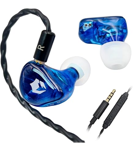 EPZ 320 3BA モニターイヤホン（BLUE） Amazon.co.jp: Hifi Kingdom EPZ 320 Hifi Monitoring Earphones, 3.5